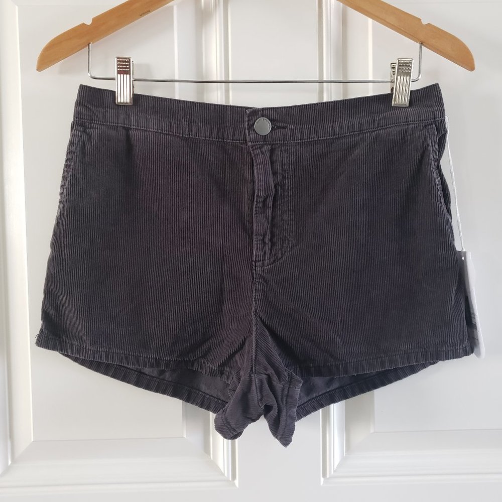 SISSTR EVOLUTION Corduroy High Waist Elastic Back Shorts SZ 27/6